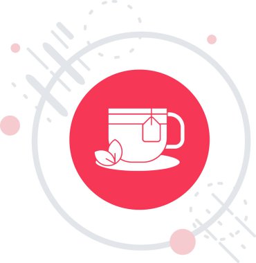 Çay ve çay fincanı vektör tasarımı.