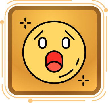 İfade simgesi simgesi. emojinin vektör illüstrasyonu