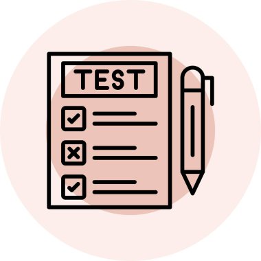 kontrol listesi simgesi, basit tasarım