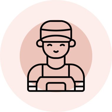 Modern insan simgesinin vektör illüstrasyonu