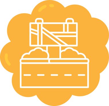 kargo kargo gemisi simgesi ana hat biçiminde