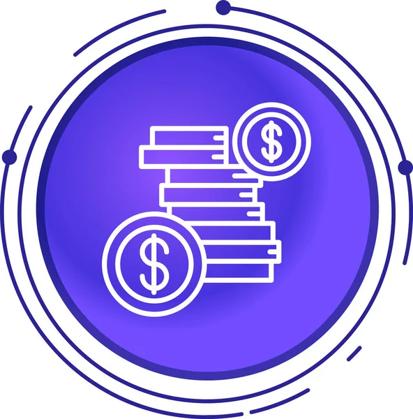 vektör dolar simgesi, vektör illüstrasyonu