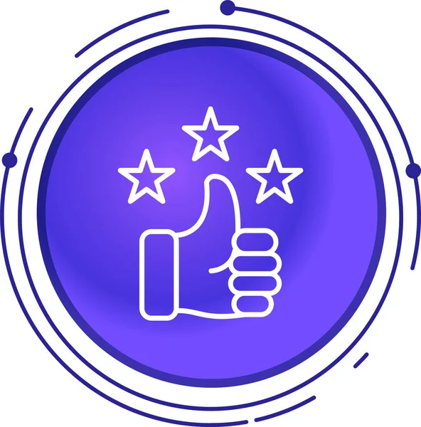 İnce çizgi biçiminde başparmak simgesi