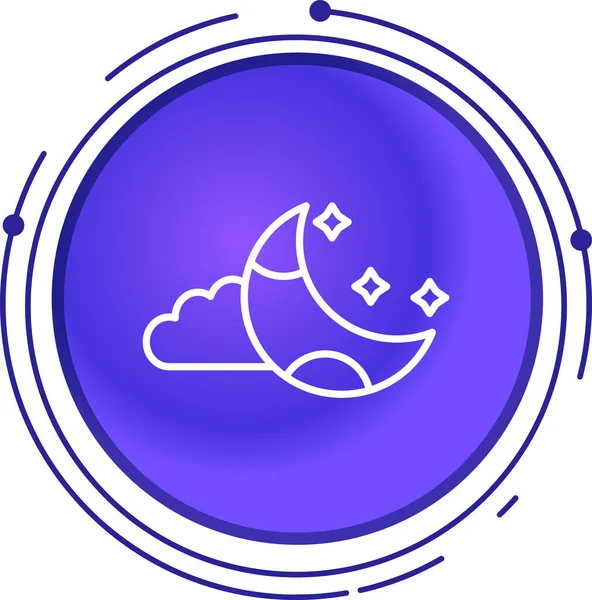 Beyaz arka planda izole edilmiş çizgi güneş ve ay ikonu. Bulutlu gece işareti. Uyku rüyalarının sembolü. Gece vakti ya da yatak işareti. Renkli özet kavramı