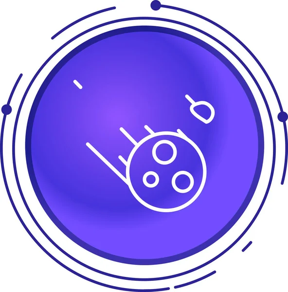 Bir gezegen simgesinin vektör illüstrasyonu