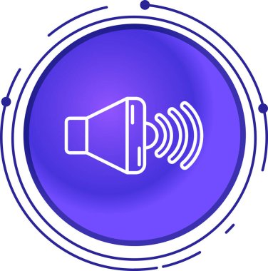 hoparlör vektör illüstrasyonu