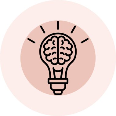 Ampul. Web simgesi basit illüstrasyon