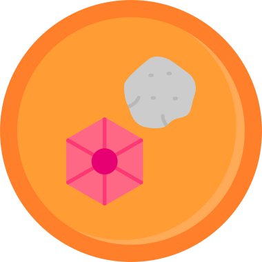 Ay. Web simgesi basit illüstrasyon