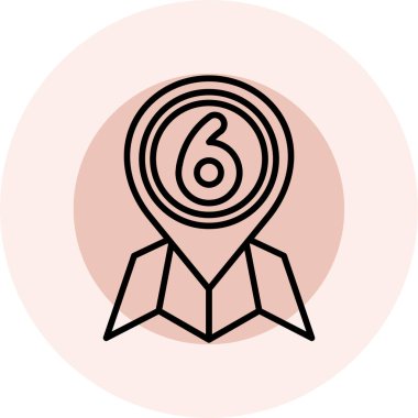 Rozet simge vektör web ve mobil uygulaması tasarımı, rozet logo kavramı için izole üzerinde beyaz arka plan