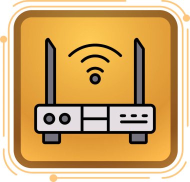 Wi-Fi sinyali ile ağ kablosuz yönlendirici