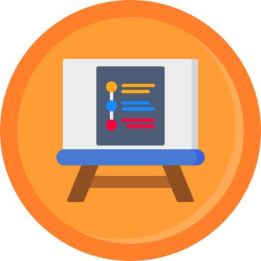 iş yönetimi simgesi basit vektör illüstrasyonu