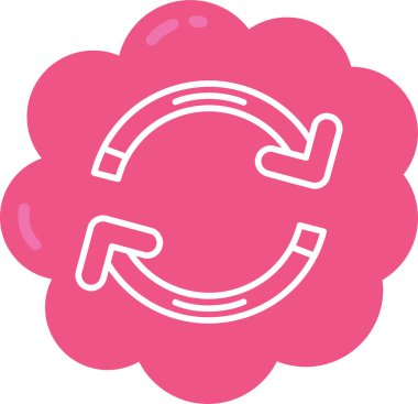 Bulut. Web simgesi basit illüstrasyon