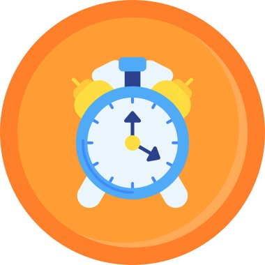 Alarm saat simgesi düz biçimli