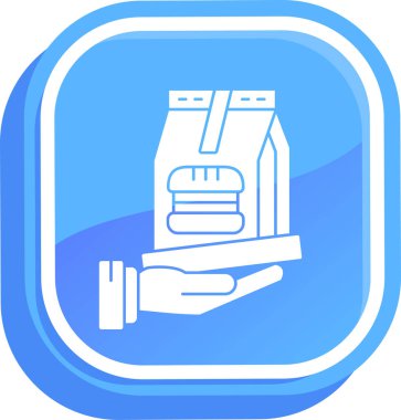 Gıda simgesinin vektör illüstrasyonu