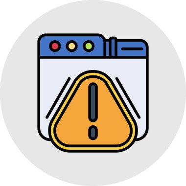 Hata simgesi, vektör illüstrasyonu basit tasarım