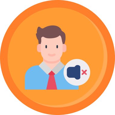 Avatar iş adamı vektör simgesi