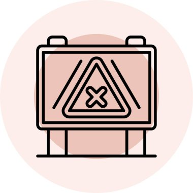 uyarı simgesi vektör illüstrasyonu