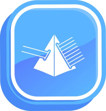 Kağıt düzlem simgesinin vektör çizimi