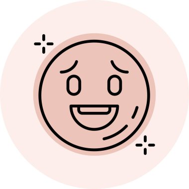 Yüz simgesi vektör illüstrasyonu