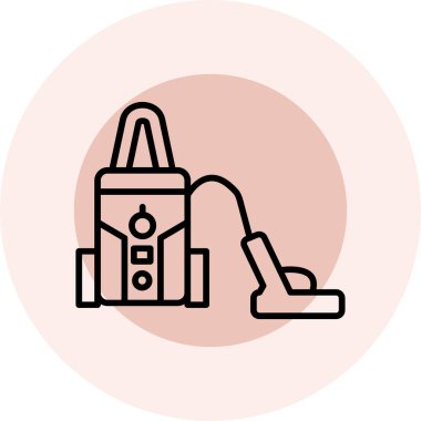 Bir torba simgesinin vektör illüstrasyonu