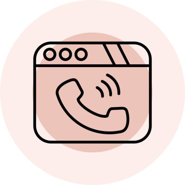 telefon vektör simgesi modern illüstrasyon