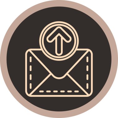 Bir posta simgesinin vektör illüstrasyonu