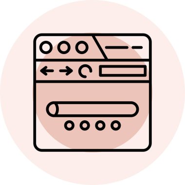 tarayıcı web simge vektör çizim