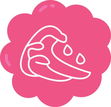 Gıda simgesinin vektör illüstrasyonu