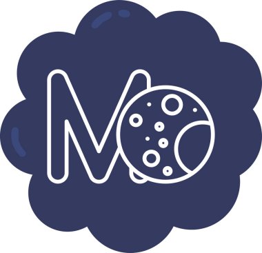 Modern b 'nin vektör illüstrasyonu