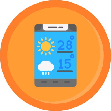 hava tahmini vektör simgesi