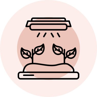 Bir ağaç simgesinin vektör illüstrasyonu