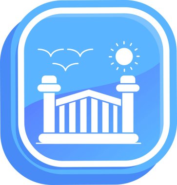 bina simgesi, vektör illüstrasyonu