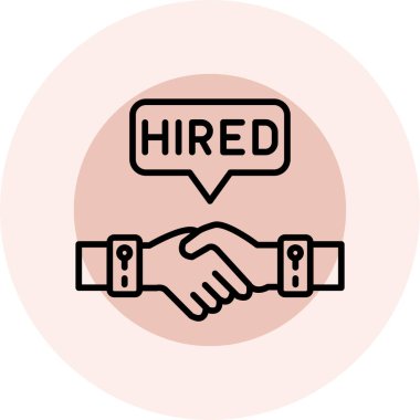 tokalaşmanın vektör rengi çizimi