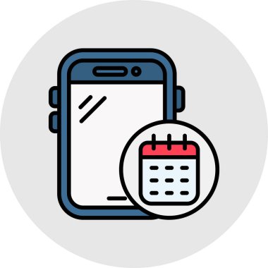 Takvim. Web simgesi basit illüstrasyon