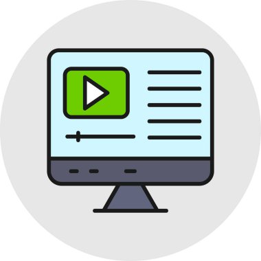 çevrimiçi oyun vektörü simgesi