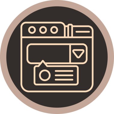 seo modern simgesinin vektör illüstrasyonu