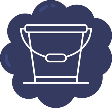 Kova. Web simgesi basit illüstrasyon