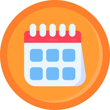 Takvim. Web simgesi basit illüstrasyon