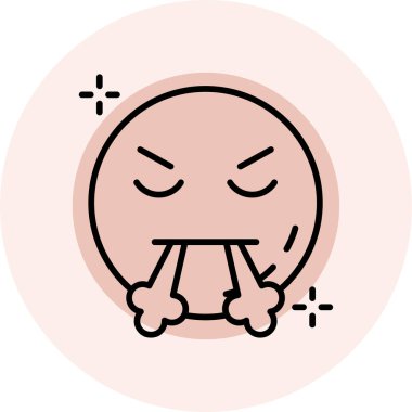 Şirin bir çizgi film karakterinin vektör çizimi