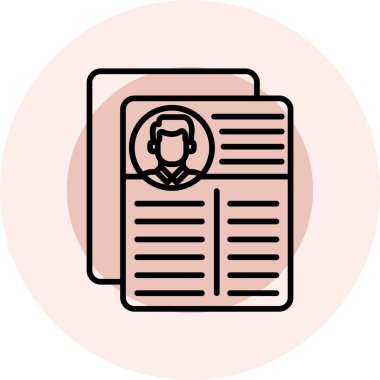 ID kart simgesi vektör illüstrasyonu