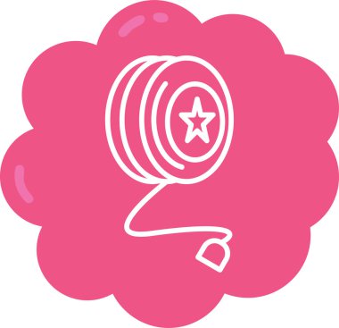 Şeker Web simgesi, basit vektör illüstrasyonu