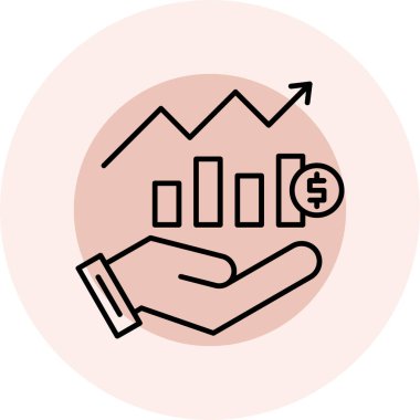 İş simgesinin vektör illüstrasyonu