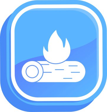 ateş ateş ikonu vektör illüstrasyonu