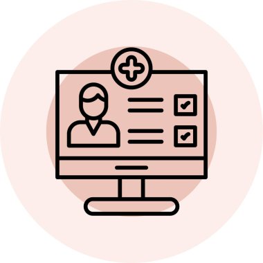 çevrimiçi tıbbi renk simgesi