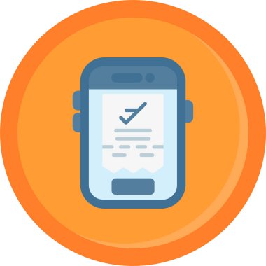 cep telefonu ödeme simgesi doldurulmuş dış hat biçimi