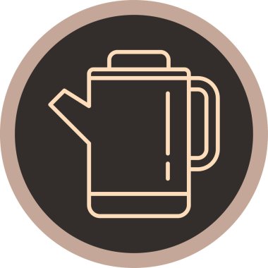 kahve fincanı simgesi, vektör illüstrasyonu