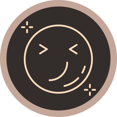 Gülümse ikon vektör illüstrasyonu