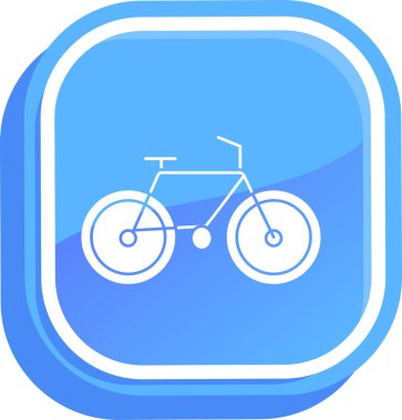 bisiklet ikonu vektör illüstrasyonu