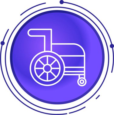 Tekerlekli. Web basit illüstrasyon tasarımı