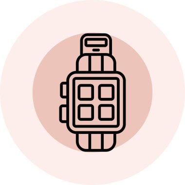 smartwatch simgesi modern vektör illüstrasyonu